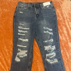 Arizona high rise ripped dark jeans size 11
